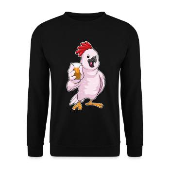 Jus de perroquet - Sweat-shirt Unisexe - noir - Devant - Alina (178cm) & Michal (187cm)