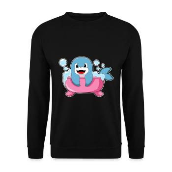 Baignoire pour dauphins - Sweat-shirt Unisexe - noir - Devant - Alina (178cm) & Michal (187cm)