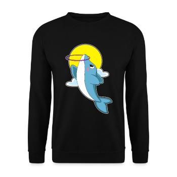 Dolphin Fitness Hoop Workout Gymnastics - Unisex Sweatshirt - black - Front - Alina (178cm) & Michal (187cm)