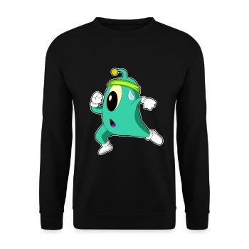 Alien Jogger Jogging Sport - Unisex Sweatshirt - black - Front - Alina (178cm) & Michal (187cm)
