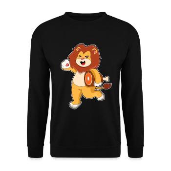 Viande de lion - Sweat-shirt Unisexe - noir - Devant - Alina (178cm) & Michal (187cm)