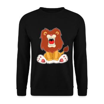 Roaring Lion - Unisex Sweatshirt - black - Front - Alina (178cm) & Michal (187cm)