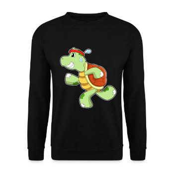 Turtle Jogger Jogging Sport - Sweat-shirt Unisexe - noir - Devant - Alina (178cm) & Michal (187cm)