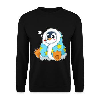Thermomètre clinique Penguin - Sweat-shirt Unisexe - noir - Devant - Alina (178cm) & Michal (187cm)