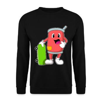 Can Skater Skateboard - Sweat-shirt Unisexe - noir - Devant - Alina (178cm) & Michal (187cm)