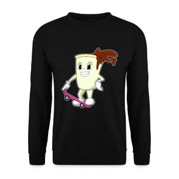 Skateboard Coffee Skateur - Sweat-shirt Unisexe - noir - Devant - Alina (178cm) & Michal (187cm)