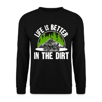 Quad ATV Offroad Quad Riders - Unisex Sweatshirt - black - Front - Alina (178cm) & Michal (187cm)