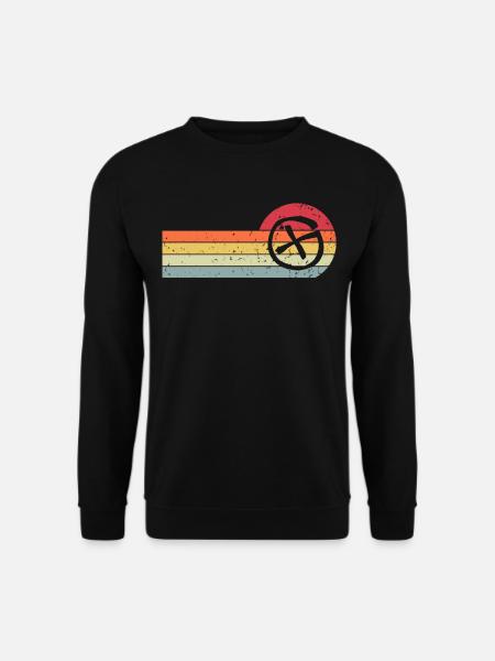 Geocache Geocaching Geocacher Retro Vintage - Unisex Pullover - Schwarz