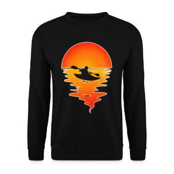 Kayak Kayaker Kayaker - Unisex Sweatshirt - black - Front - Alina (178cm) & Michal (187cm)