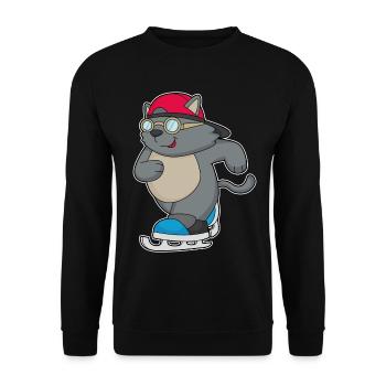 Patins de patinage sur glace Cat - Sweat-shirt Unisexe - noir - Devant - Alina (178cm) & Michal (187cm)