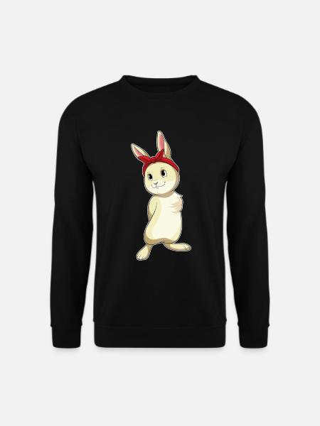 Bunny Hair Bow - Unisex Sweatshirt - black