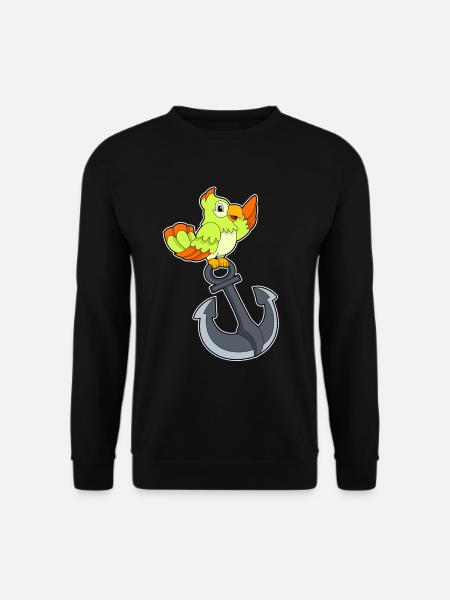 Ancre Perroquet - Sweat-shirt Unisexe - noir