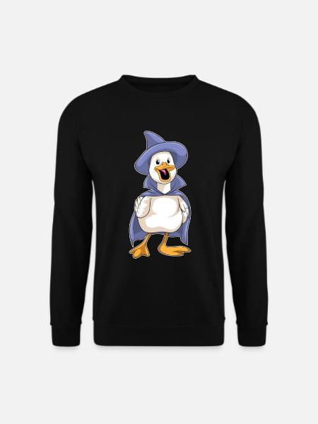 Duck Halloween Witch - Unisex Sweatshirt - black