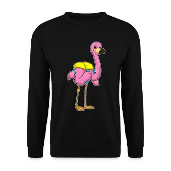 École de sac à dos des élèves Flamingo - Sweat-shirt Unisexe - noir - Devant - Alina (178cm) & Michal (187cm)