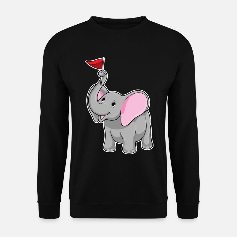 Elephant Flag - Unisex Sweatshirt - black