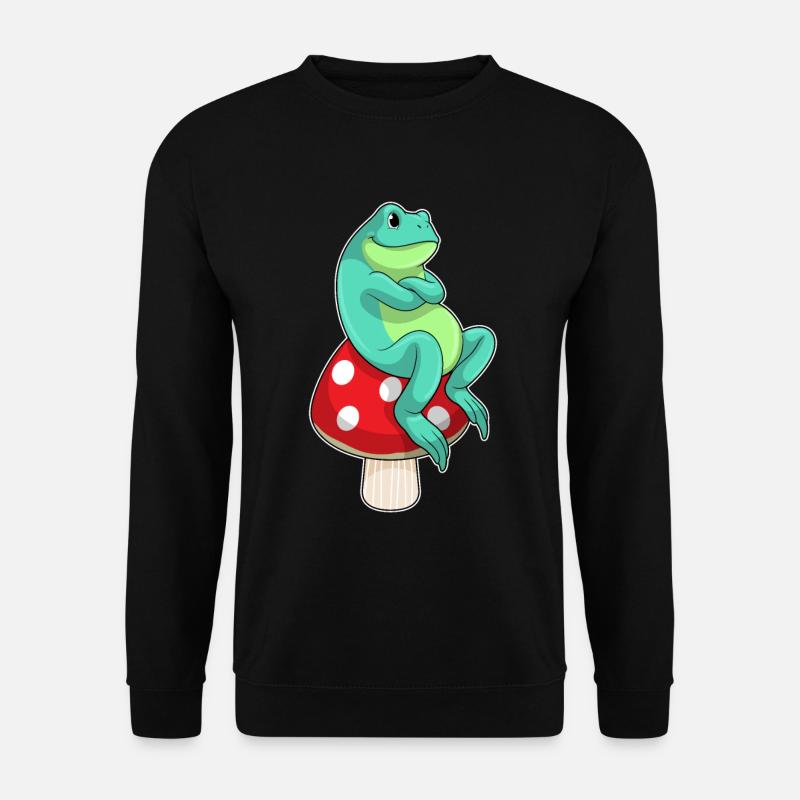 Grenouille au champignon - Sweat-shirt Unisexe - noir