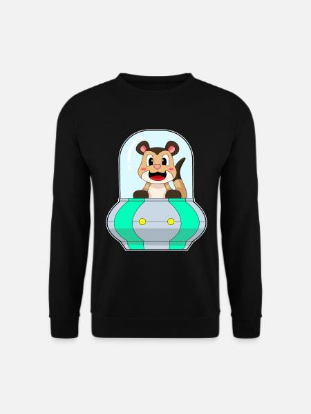Vaisseau spatial Suricate Espace - Sweat-shirt Unisexe - noir