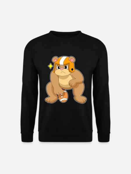 Bär American Football Sport - Unisex Pullover - Schwarz