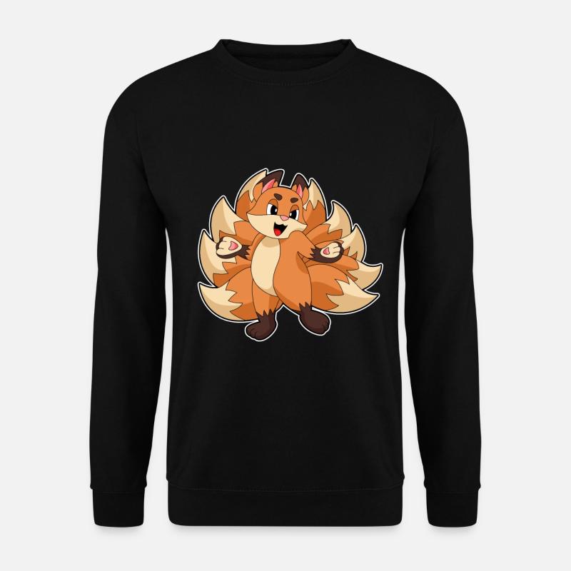 Funny fox - Unisex Sweatshirt - black