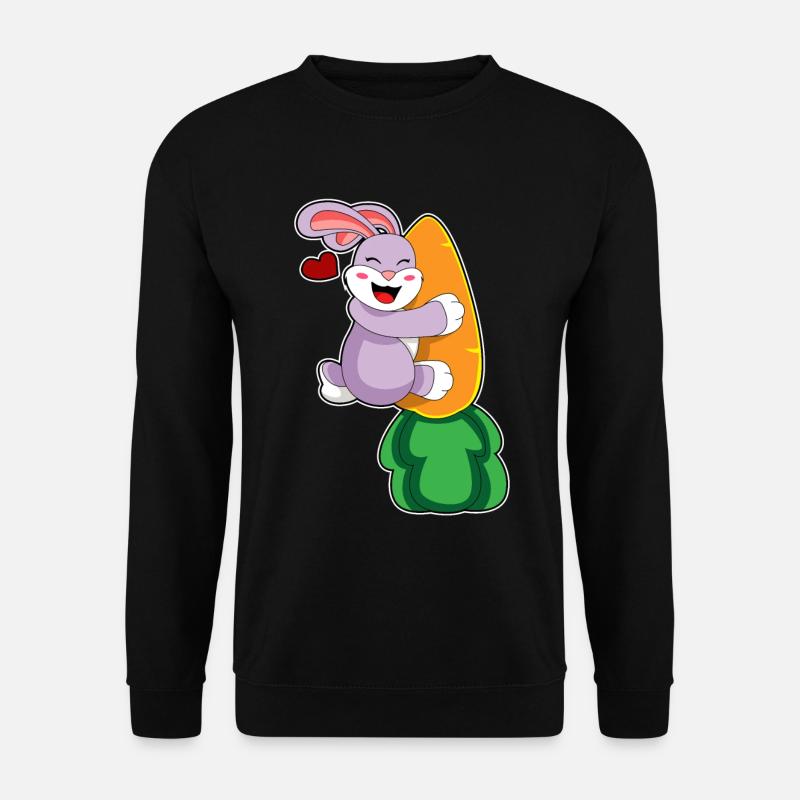 Bunny Carrot - Unisex Sweatshirt - black