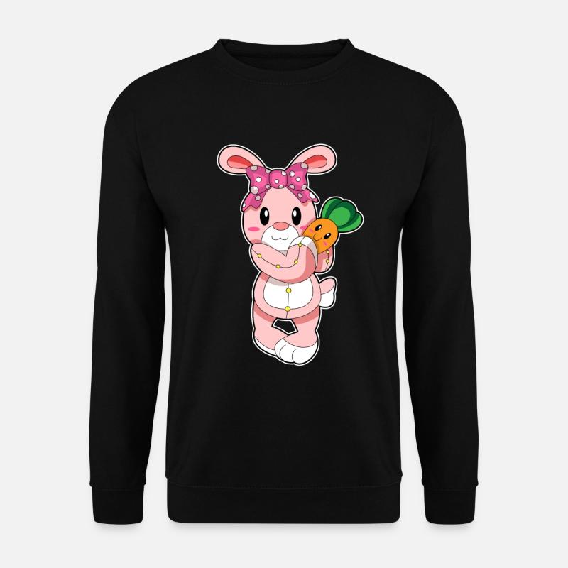 Bunny Carrot - Unisex Sweatshirt - black