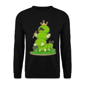 Couronne de chenille - Sweat-shirt Unisexe - noir - Devant - Alina (178cm) & Michal (187cm)