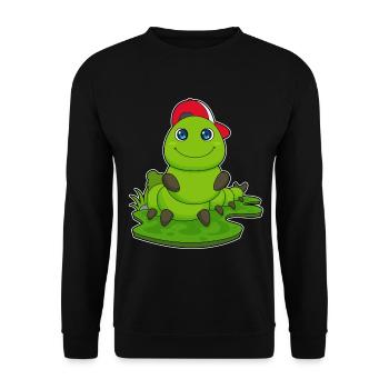 École Caterpillar Student Cap - Sweat-shirt Unisexe - noir - Devant - Alina (178cm) & Michal (187cm)