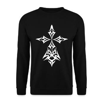 Hermine Celte Tribale Cadeau Pour Breton Celte - Sweat-shirt Unisexe - noir - Devant - Alina (178cm) & Michal (187cm)