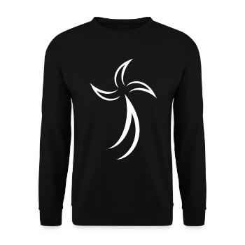Hermine Celtic Bretagne - Sweat-shirt Unisexe - noir - Devant - Alina (178cm) & Michal (187cm)