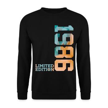 40E ANNIVERSAIRE ÉDITION LIMITÉE 1986 - Sweat-shirt Unisexe - noir - Devant - Alina (178cm) & Michal (187cm)