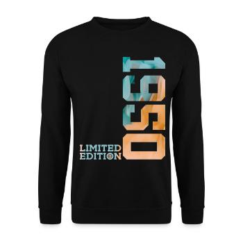 76E ANNIVERSAIRE ÉDITION LIMITÉE 1950 - Sweat-shirt Unisexe - noir - Devant - Alina (178cm) & Michal (187cm)