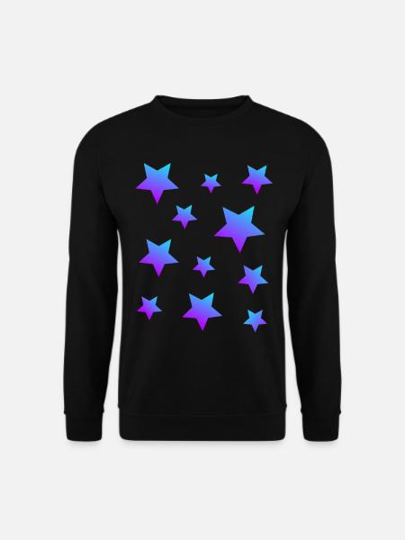 Star Star Pack Bleu-Violet - Sweat-shirt Unisexe - noir