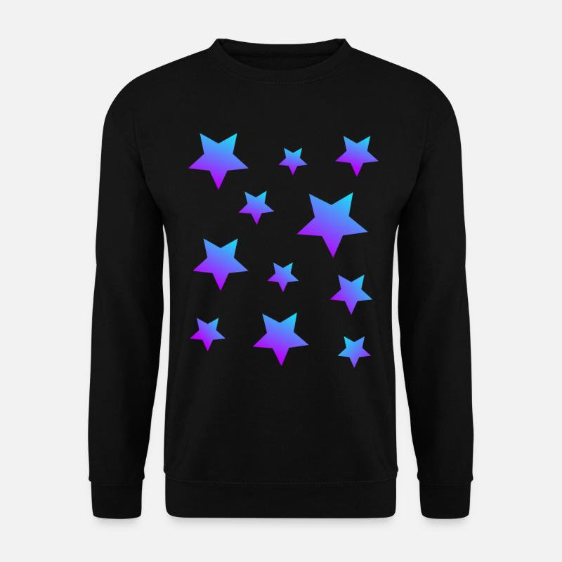 Star Star Pack Blue-Purple - Unisex Sweatshirt - black