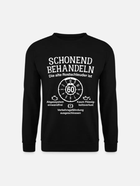 Schonend Behandeln 60. Geburtstag Rostschleuder 60 - Unisex Pullover - Schwarz