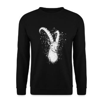 Capricorn Zodiac Sign Gift - Unisex Sweatshirt - black - Front - Alina (178cm) & Michal (187cm)