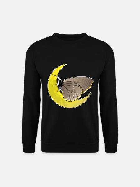 Lune papillon - Sweat-shirt Unisexe - noir