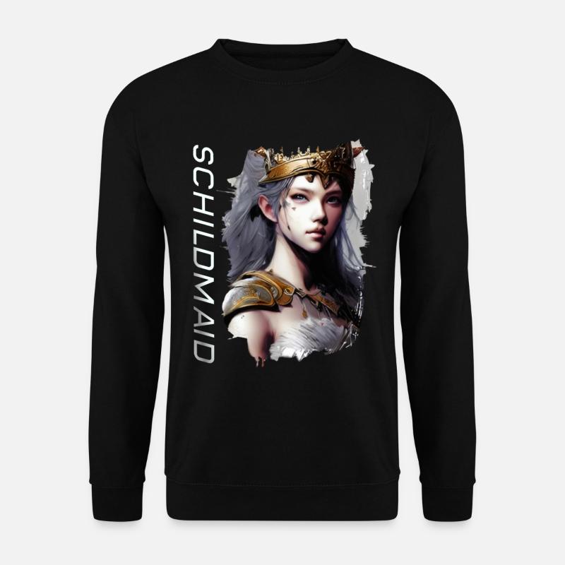 Schildmaid Manga Artwork - Unisex Pullover - Schwarz