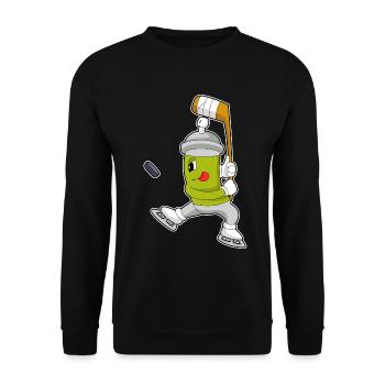 Bâtons de hockey sur glace - Sweat-shirt Unisexe - noir - Devant - Alina (178cm) & Michal (187cm)
