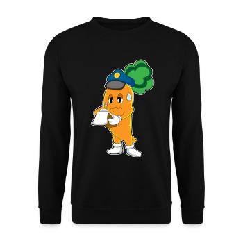 Police des contraventions de la circulation de la Carrot Police - Sweat-shirt Unisexe - noir - Devant - Alina (178cm) & Michal (187cm)