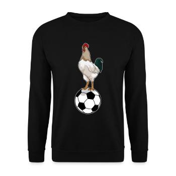 Hahn Football Player Football - Unisex Sweatshirt - black - Front - Alina (178cm) & Michal (187cm)