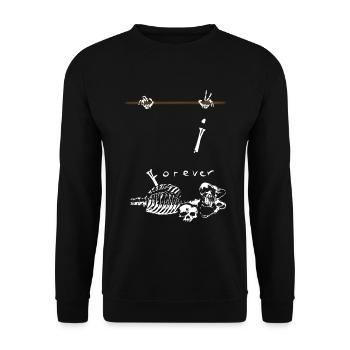 Street Workout - Unisex Sweatshirt - black - Front - Alina (178cm) & Michal (187cm)