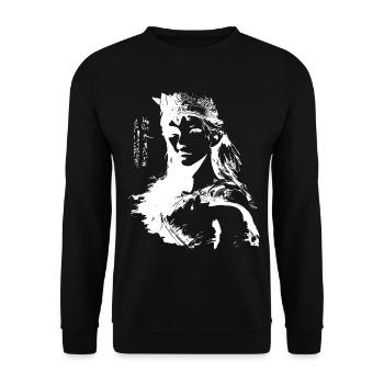 Fille fantôme Princesse Guerrière - Sweat-shirt Unisexe - noir - Devant - Alina (178cm) & Michal (187cm)