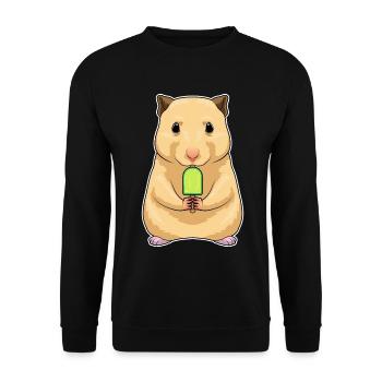 Popsicles de hamster - Sweat-shirt Unisexe - noir - Devant - Alina (178cm) & Michal (187cm)