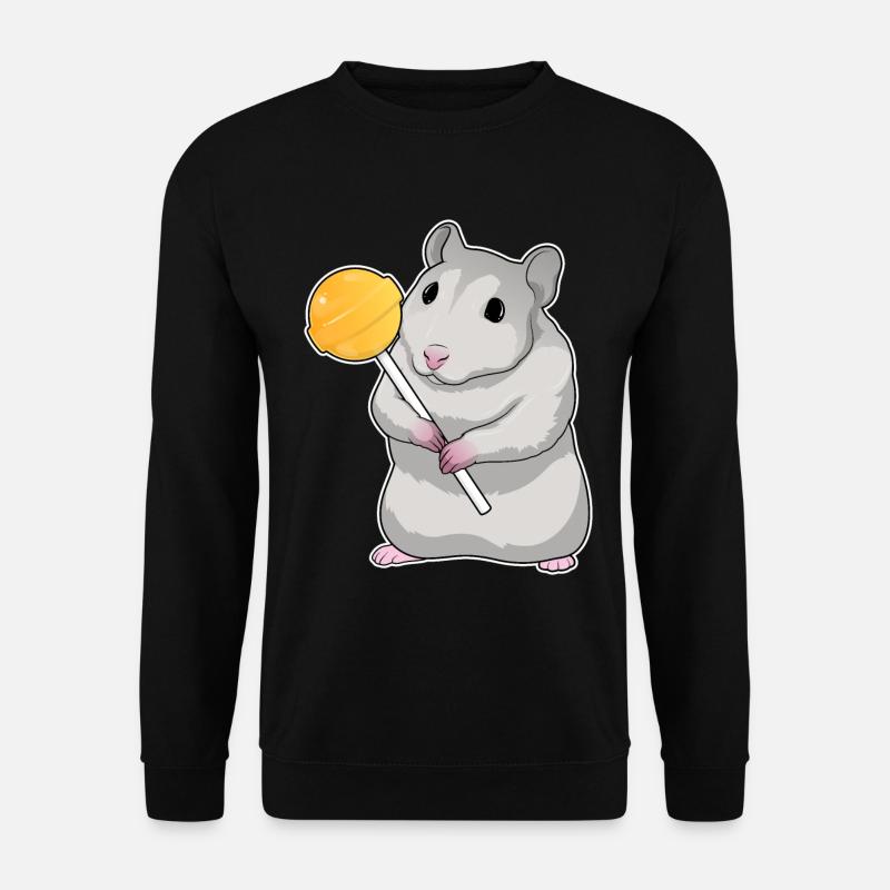 Hamster Lutscher - Unisex Pullover - Schwarz