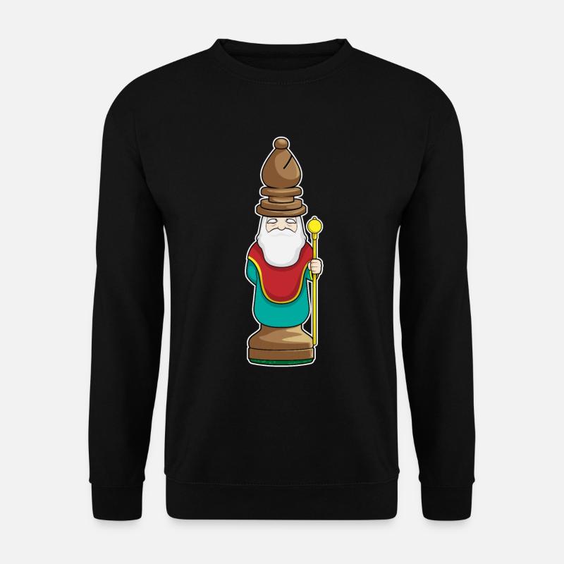 Chess piece Runner Chess - Unisex Sweatshirt - black