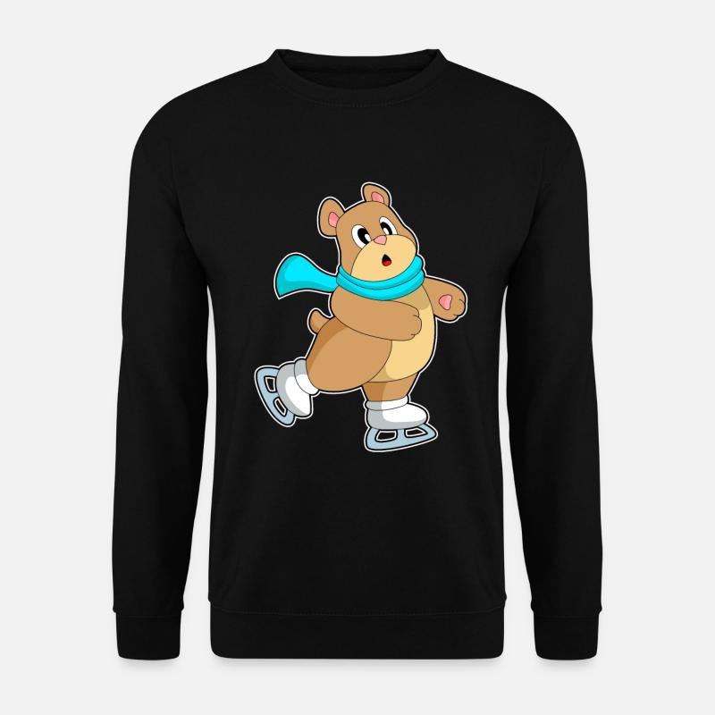 Patins à glace Bear - Sweat-shirt Unisexe - noir