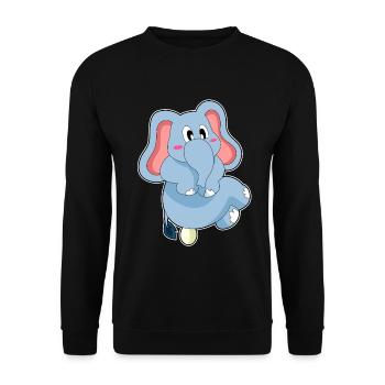 Oeuf d’éléphant - Sweat-shirt Unisexe - noir - Devant - Alina (178cm) & Michal (187cm)