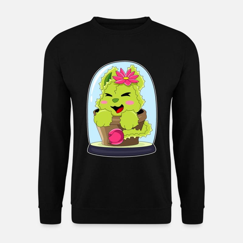 Cat Cactus - Unisex Sweatshirt - black