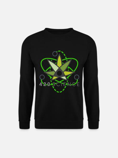 Cannabis Science Weed Weed Weed Weeds - Unisex Sweatshirt - black