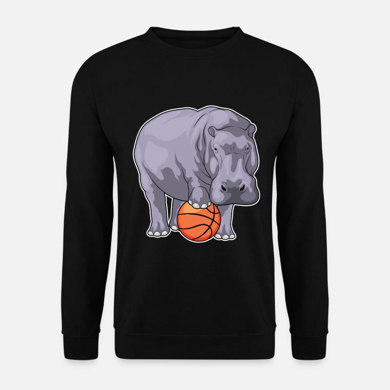 Hippo Basketteur Basketteur - Sweat-shirt Unisexe - noir